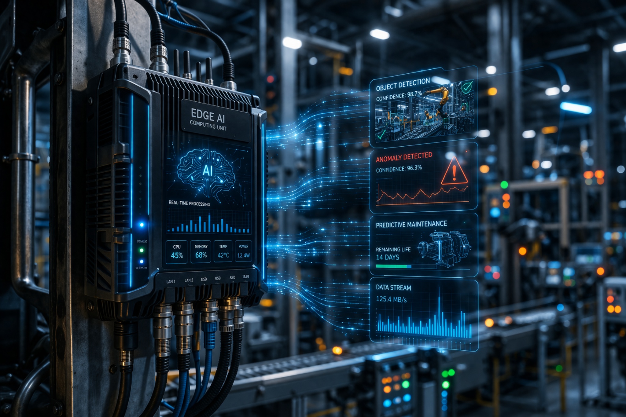 Edge AI device in industrial environment