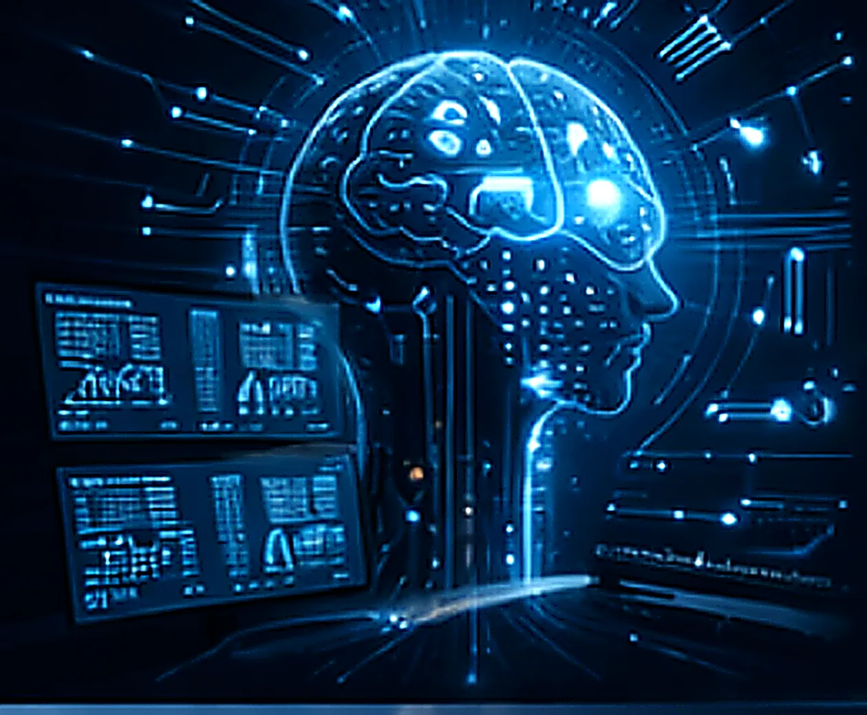 AI brain visualization