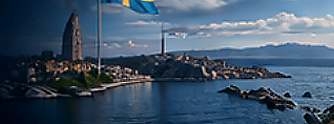 Swedish waterfront skyline